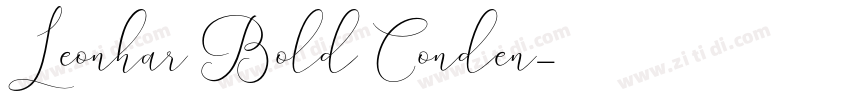 Leonhar Bold Conden字体转换
